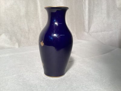 Linder Handarbeit echt Cobalt deutsche Vase in Blau, Porzellan