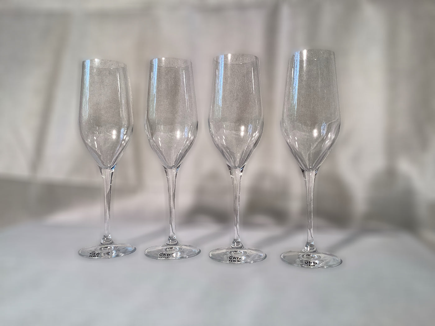 4 Champagnergläser VKB Glas, 4er Set Gläser