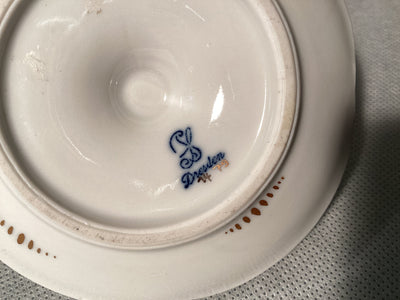 Dresden Porzellan Sammeltasse bemalt Teetasse, Mini hübsche Tasse 14 79