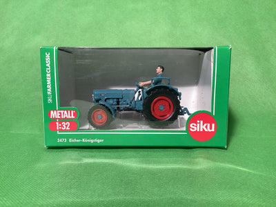 Siku 3473 Eicher-Königstiger Traktor Farmer 1:32 Oldtimer Modellauto Sondermodell