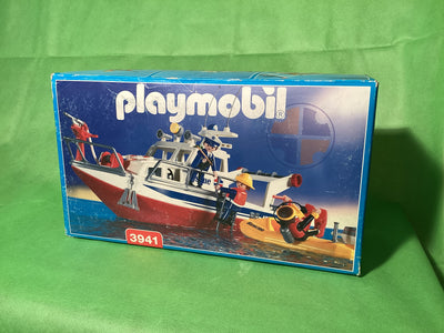 Playmobil 3941 Rettungskreuzer ORIGINAL VERPACKT SELTEN Boot, Schiff mit Anleitung, vollständig Rettung