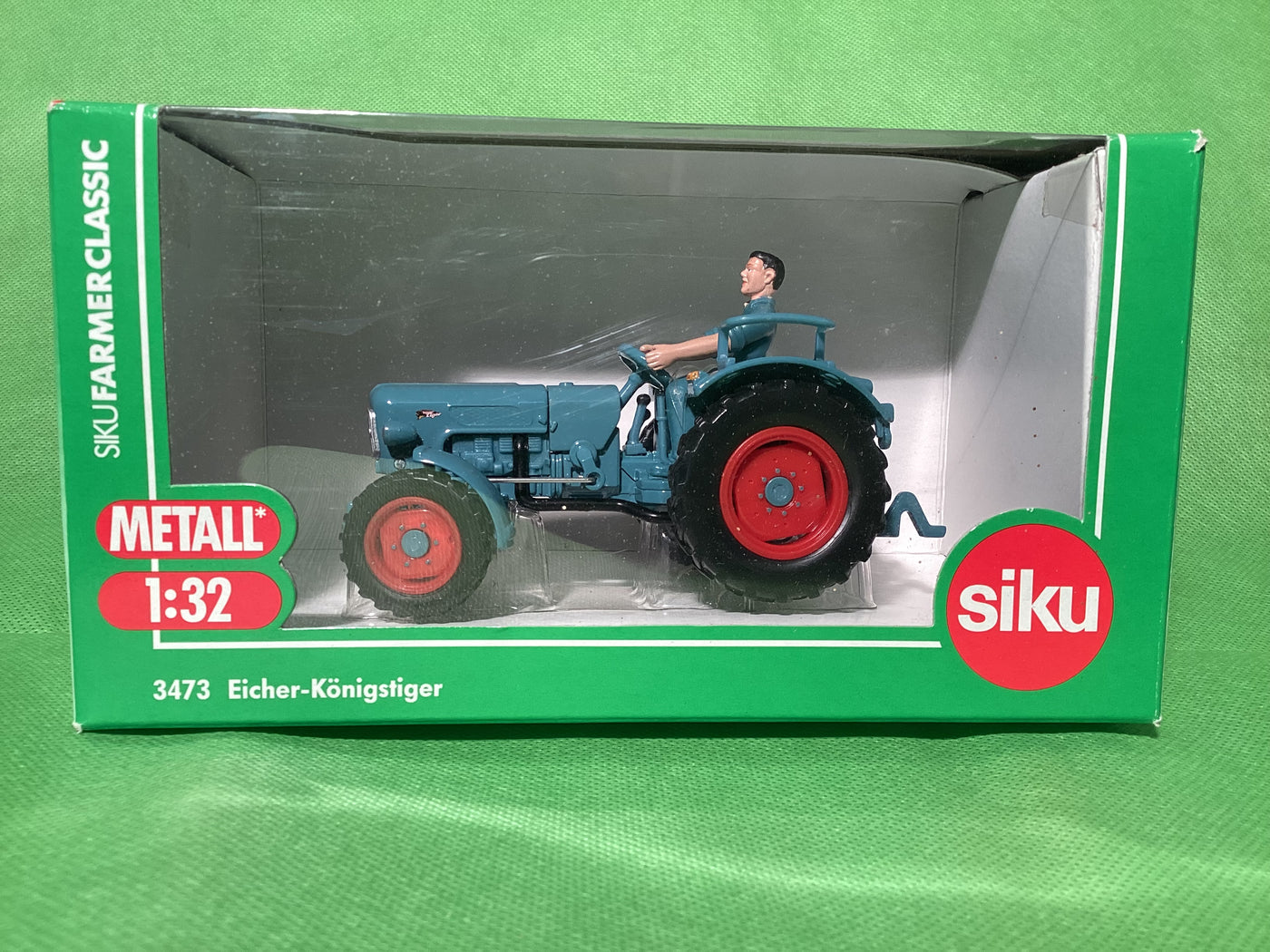 Siku 3473 Eicher-Königstiger Traktor Farmer 1:32 Oldtimer Modellauto Sondermodell