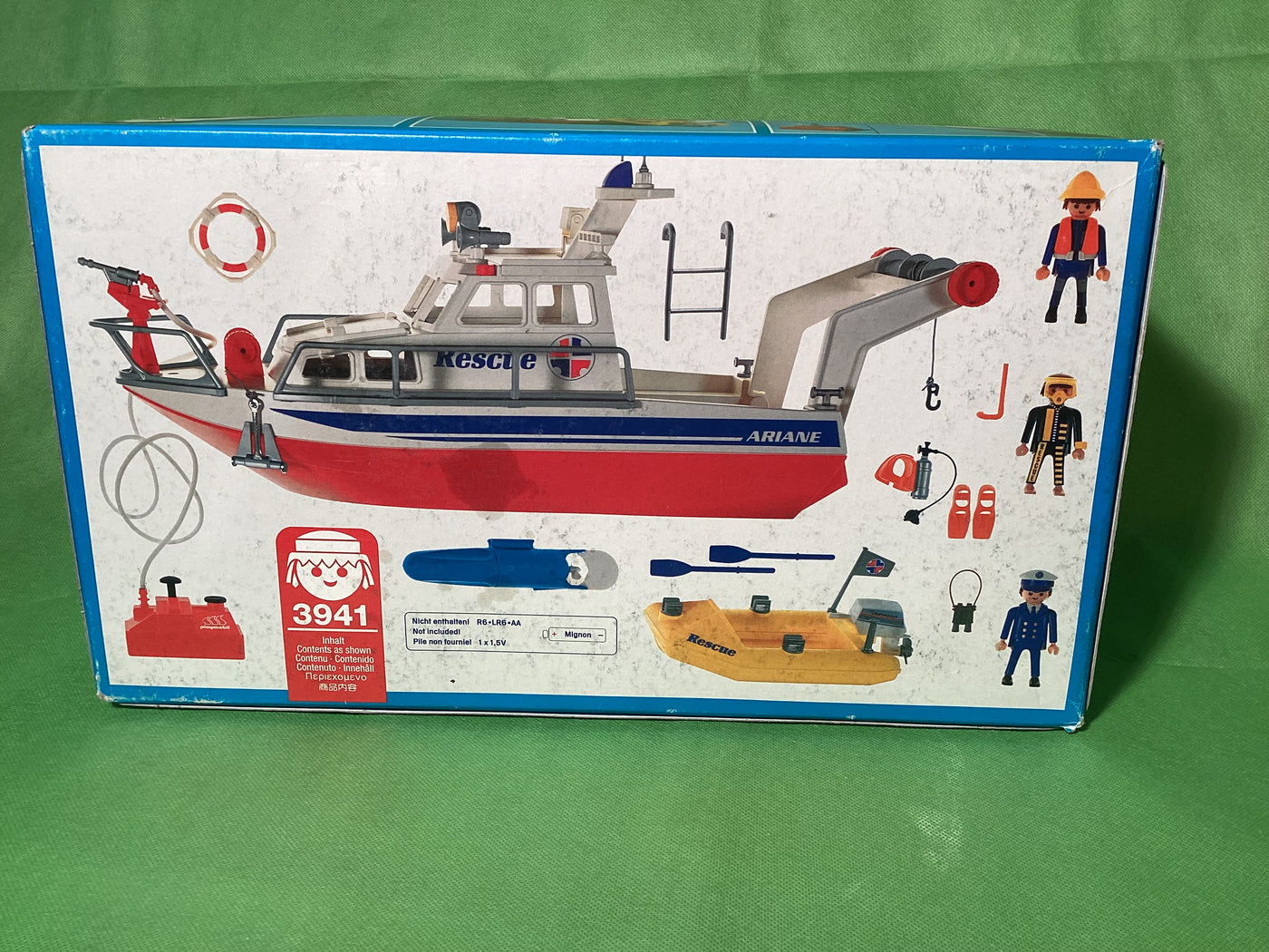 Playmobil 3941 Rettungskreuzer ORIGINAL VERPACKT SELTEN Boot, Schiff mit Anleitung, vollständig Rettung