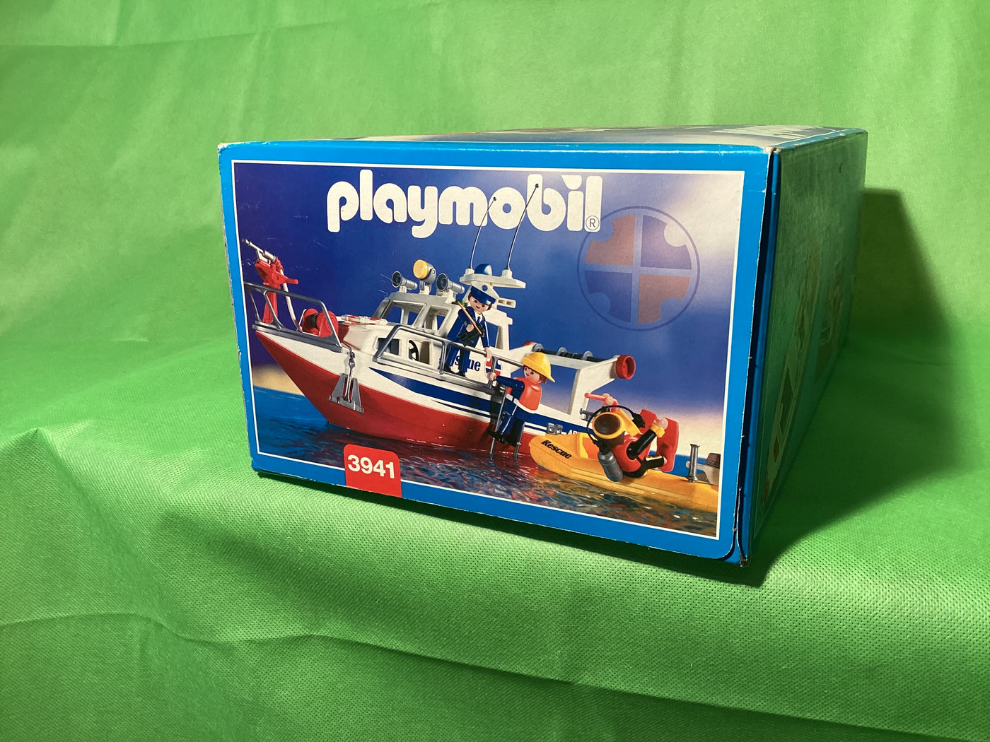 Playmobil 3941 Rettungskreuzer ORIGINAL VERPACKT SELTEN Boot, Schiff mit Anleitung, vollständig Rettung