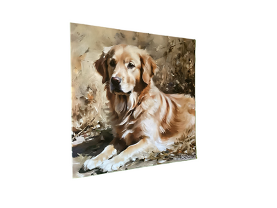 Golden Retriever Ölgemälde Leinwandbild - Dennis Pezold