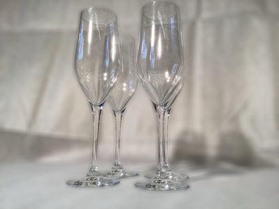 4 Champagnergläser VKB Glas, 4er Set Gläser