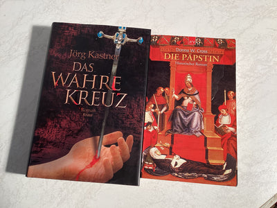 Historische Romane - Das Wahre Kreuz von Jörg Kästner & Die Päpstin von Donna W. Cross / Geschichtliche Bücher