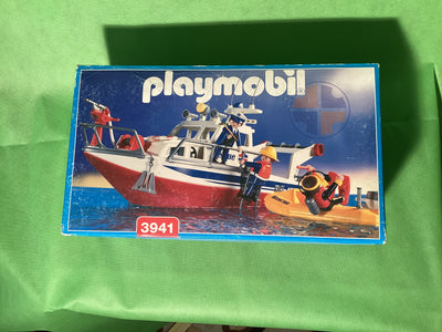 Playmobil 3941 Rettungskreuzer ORIGINAL VERPACKT SELTEN Boot, Schiff mit Anleitung, vollständig Rettung