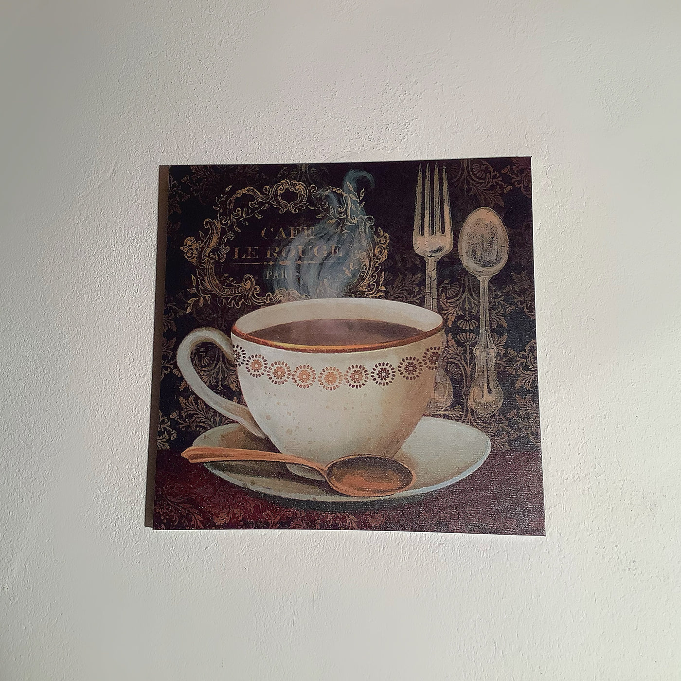 Café Leinwandbild - auf kleiner Leinwand