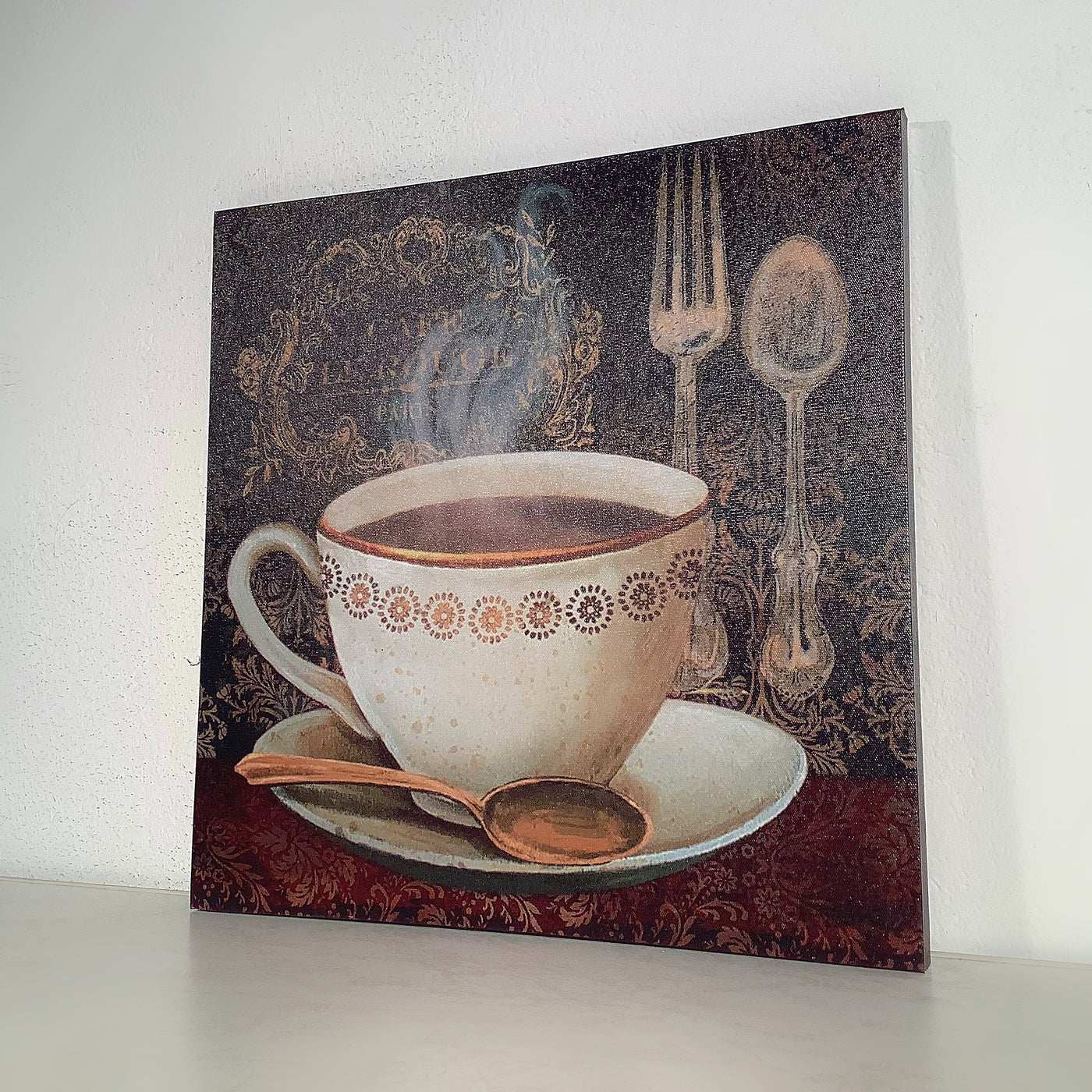 Café Leinwandbild - auf kleiner Leinwand