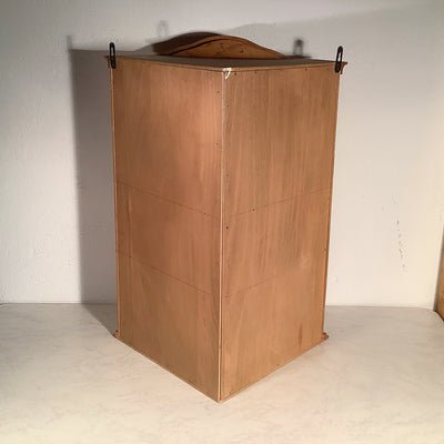 Erle Holzschränkchen mit Glas - kleiner Holzschrank