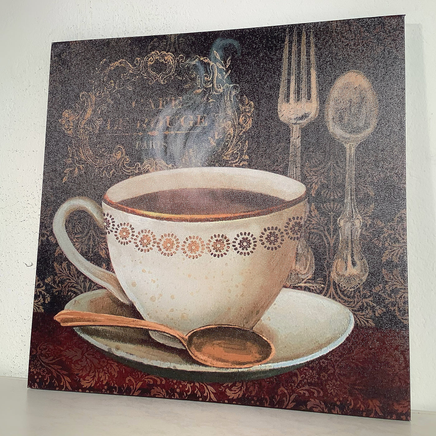 Café Leinwandbild - auf kleiner Leinwand